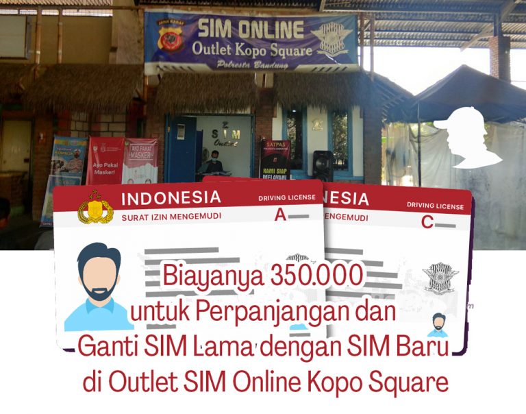 Biayanya 350.000 untuk Perpanjangan dan Ganti SIM Lama dengan SIM Baru di Outlet SIM Online Kopo Square