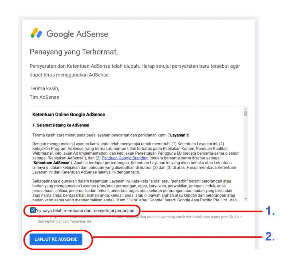 Cara Memasang Kode Google Adsense